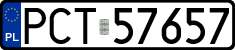 License plates of Poland, Regular car plates