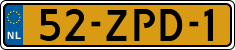 License plate of the Netherlands, Cars