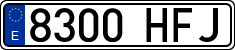 License plates of Spain, Ordinary (2000)