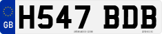 License plate of the United Kingdom, 1983 year system