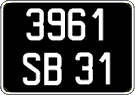 French license plate, FNI