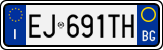 License plate of Italy, Cars (1994 year series)