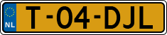 License plate of the Netherlands, Agricultural vehicles