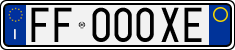 License plate of Italy, Cars (1994 year series)