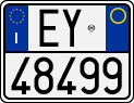 License plate of Italy, Motorcycles (1994 year series)
