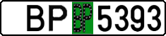 License plate Belarus, Provisional