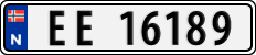 License plate of Norway, Cars