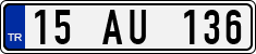 License plate of Turkey, Regular plates