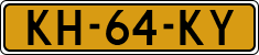 License plate of the Netherlands, Cars