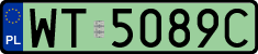 License plates of Poland, Electric vehicles