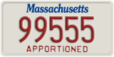 Massachusetts, Apportioned