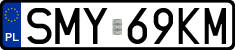 License plates of Poland, Regular car plates