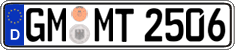 German license plate, Regular plates