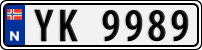 License plate of Norway, Trailers, motorcycles, special vehicles