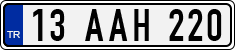 License plate of Turkey, Regular plates