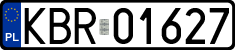 License plates of Poland, Regular car plates