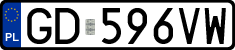 License plates of Poland, Regular car plates