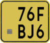 License plate of the Netherlands, Mopeds