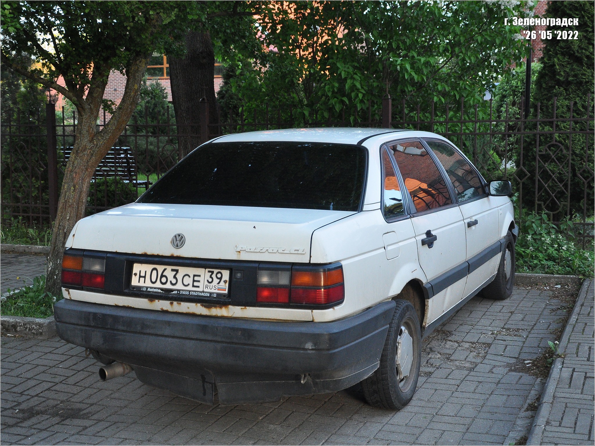 н 063 се 39, Volkswagen Passat 3rd gen Sedan (B3; 35i), 1988–1993