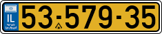 License plate of Israel, Regular plates