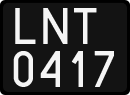 License plates of Poland, 1976 year system
