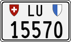 License plate of Switzerland, Cars