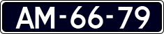 License plate of the Netherlands, Imported oldtimers (cars)