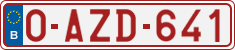 License plate of Belgium, Regular plates (2010)