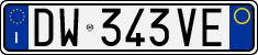 License plate of Italy, Cars (1994 year series)