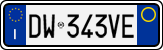 License plate of Italy, Cars (1994 year series)
