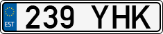 License plate of Estonia, Regular car plates
