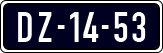License plate of the Netherlands, Imported oldtimers (cars)