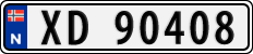 License plate of Norway, Cars