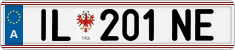 License plate of Austria, Regular plates