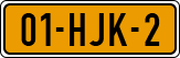 License plate of the Netherlands, Cars