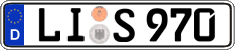 German license plate, Regular plates