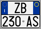 License plate of Italy, Cars (1994 year series)
