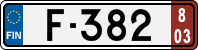 License plate of Finland, Export transit plates