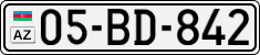 License plate of Azerbaijan, Cars