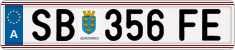 License plate of Austria, Regular plates