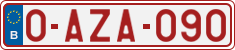 License plate of Belgium, Regular plates (2010)