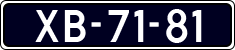License plate of the Netherlands, Commercial Vehicles (1951-1994 system)