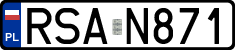 License plates of Poland, Regular car plates