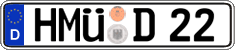 German license plate, Regular plates