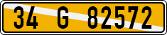 License plate of Turkey, Temporary