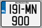 License plate of Ireland, Regular plates