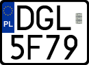 License plates of Poland, Special vehicles and motorcycles