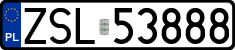 License plates of Poland, Regular car plates