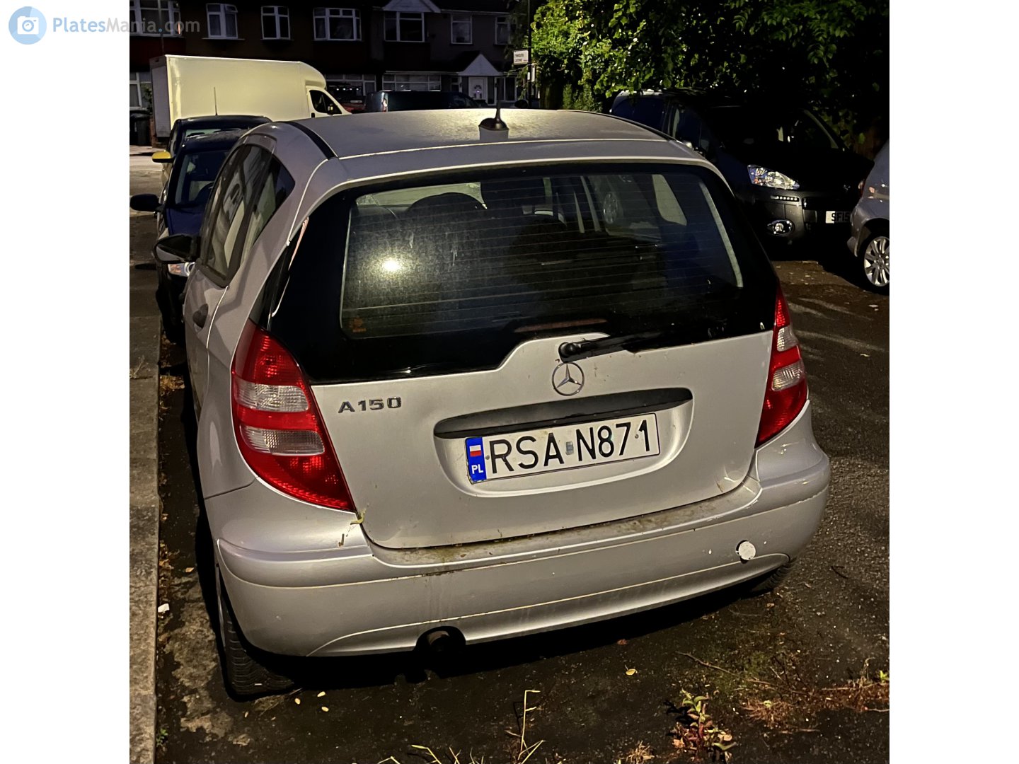 RSA N871, License plate without vehicle 