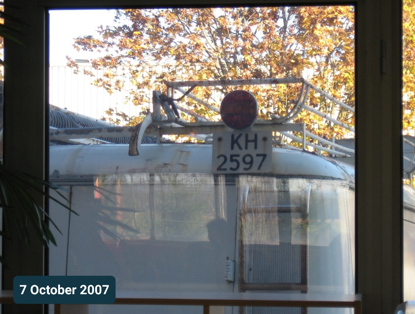 KH 2597, License plate without vehicle 